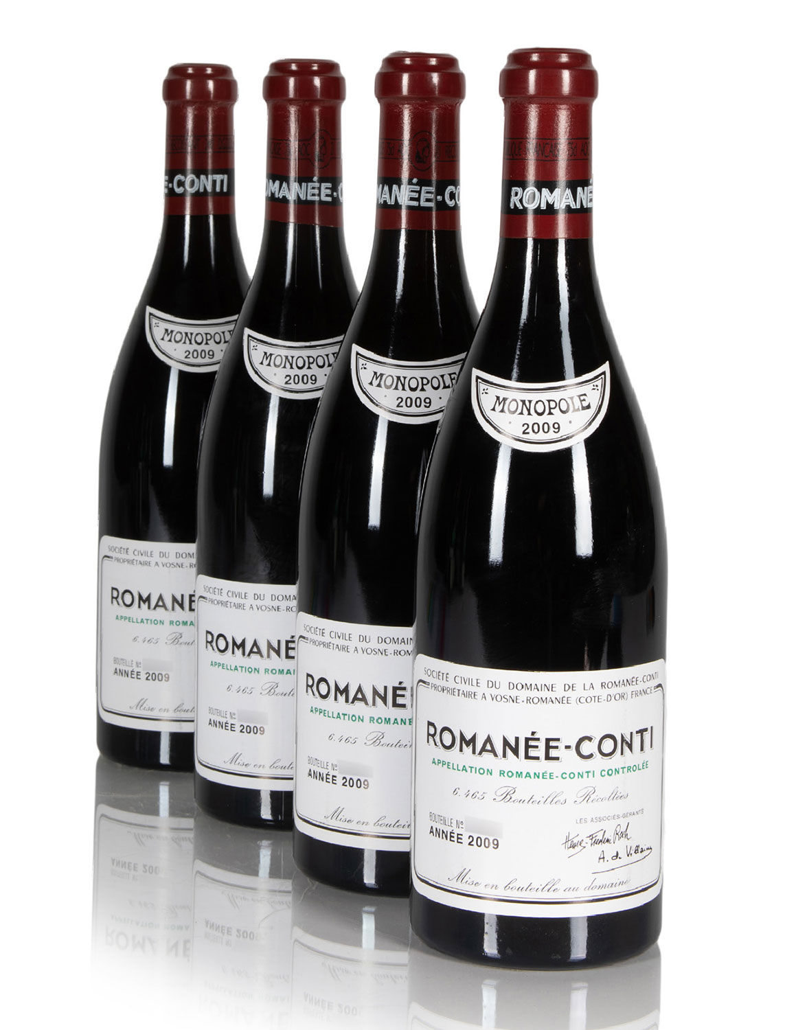 Lot 205: 4 bottles 2009 DRC Romanee Conti